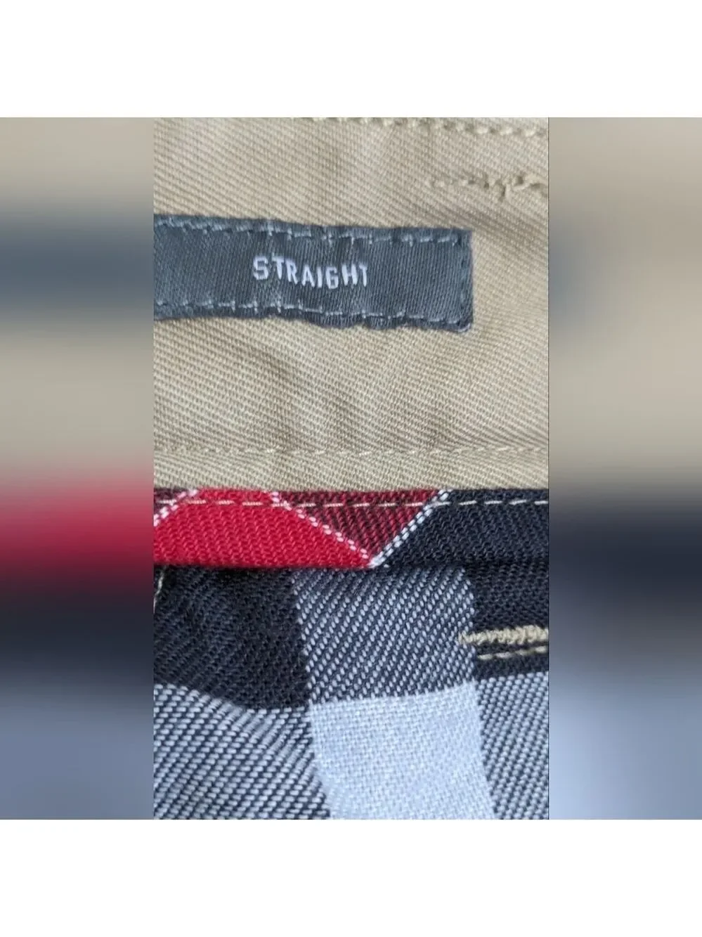 Bonobos Straight Cotton Khakis Size 34x32 (hemmed to 28